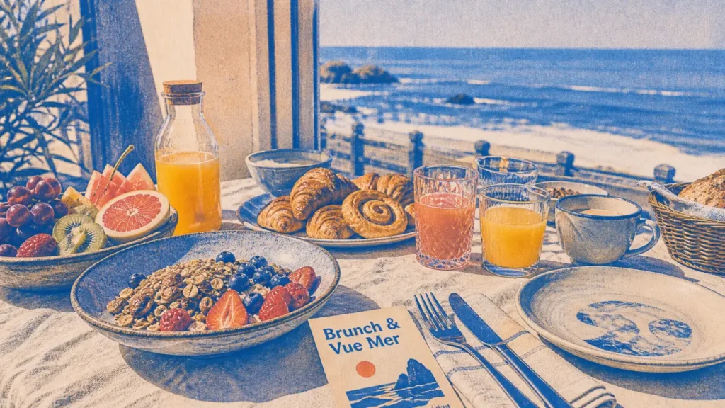 Brunch à Biarritz avec vue mer, terrasse et océan