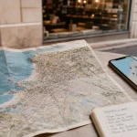 Carte biarritz sur plan papier : plages et quartiers