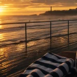 Chambre d amour a anglet, promenade avec falaises et horizon Atlantique