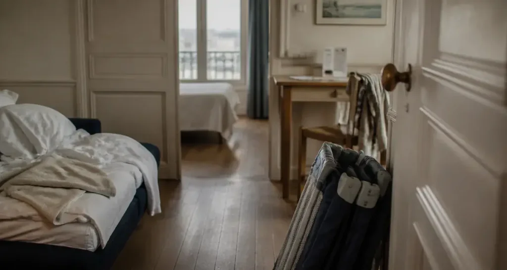 Chambre famille biarritz, intérieur avec couchages