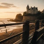 Chateau a visiter biarritz : villa de style château sur la falaise à l’Atlantique