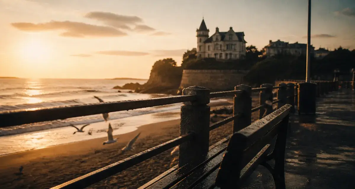 Chateau a visiter biarritz : villa de style château sur la falaise à l’Atlantique