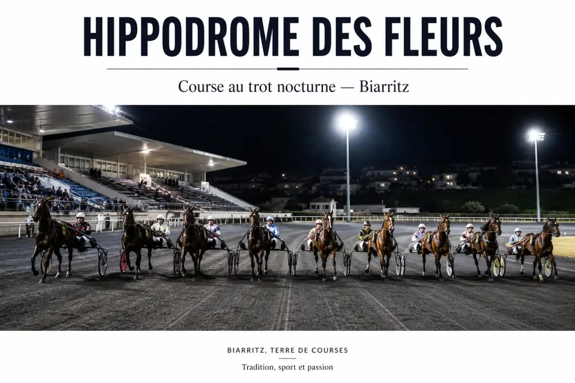 Hippodrome biarritz : course au trot en soirée à l’Hippodrome des Fleurs