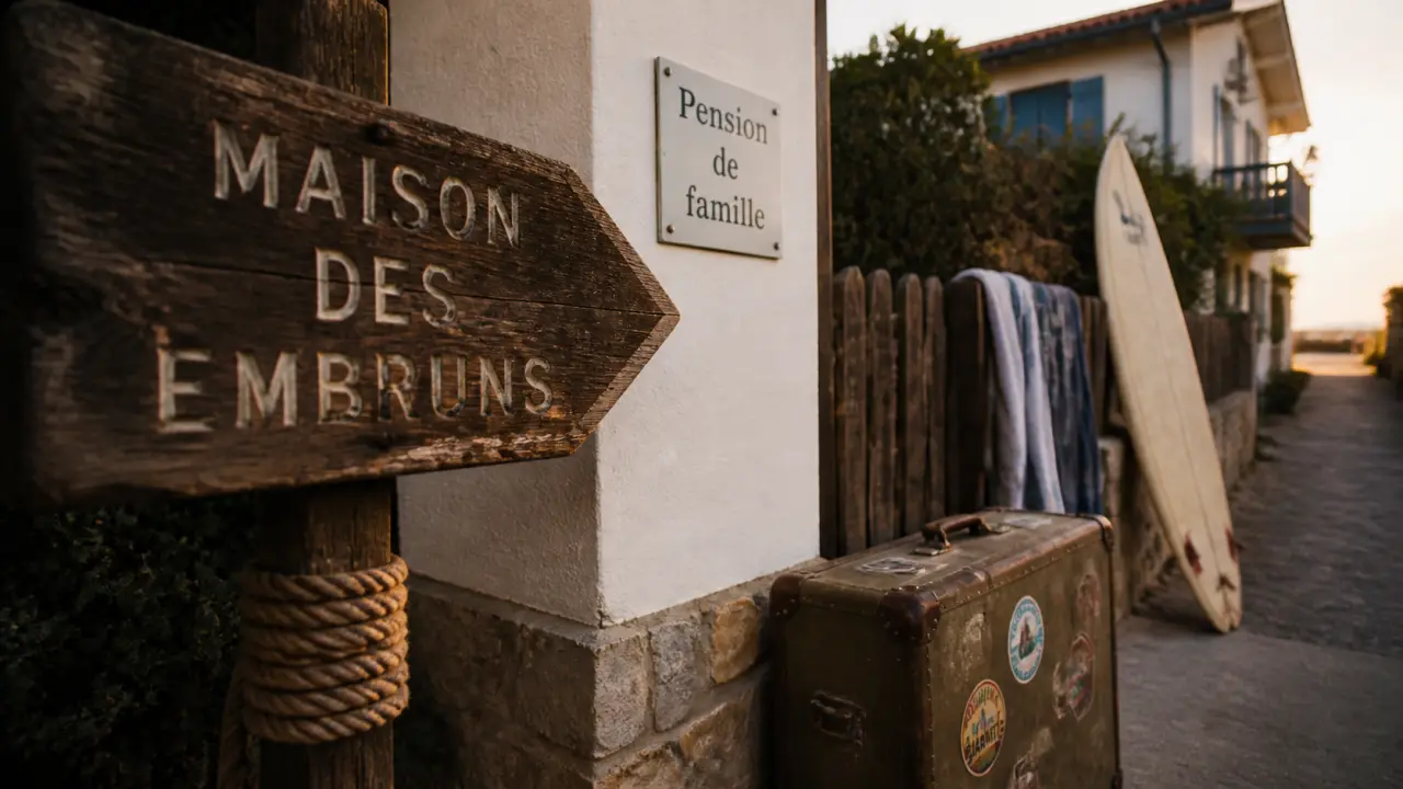 Pension de famille biarritz : enseigne et maison d’hôtes près de la plage