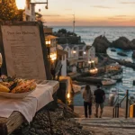 Table en terrasse au Port des Pêcheurs biarritz, restaurants port des pecheurs biarritz, vue sur l’Atlantique
