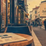 Restaurants rue gambetta biarritz, enseigne Halles sur la rue