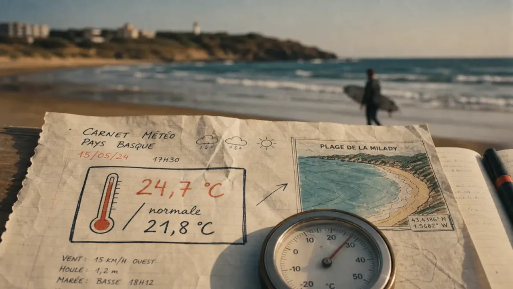 Température eau Biarritz : 24,7 °C aujourd’hui