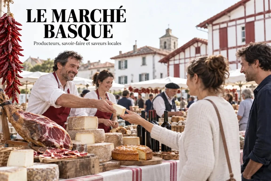 Marché de producteurs au cœur du terroir basque