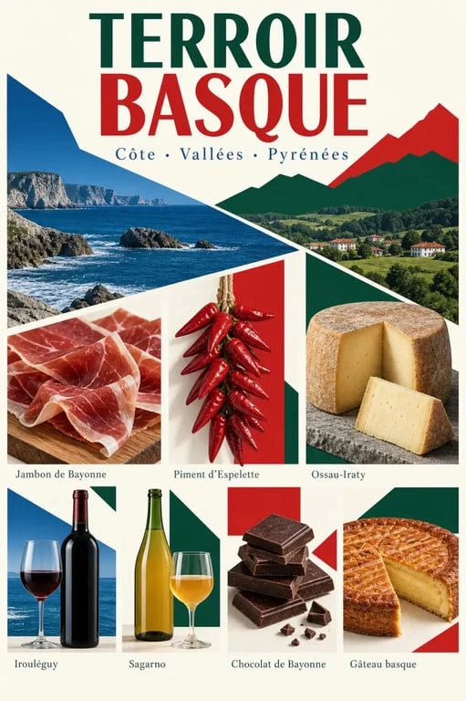 Terroir basque et ses sept produits emblématiques