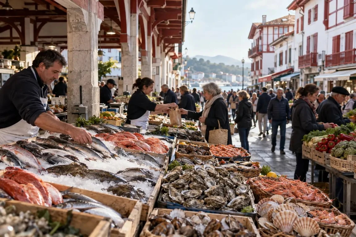 サン ジャンド リュズ : Halles, produits basques et rue Gambetta