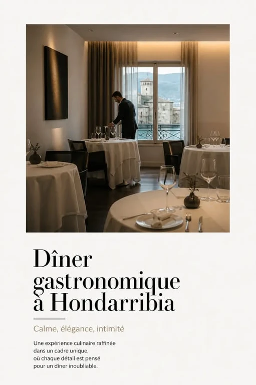 Restaurant Fontarrabie : salle gastronomique élégante à Hondarribia