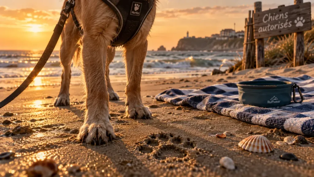 Plages avec un chien au Pays basque : où l’accès est possible et quand il devient interdit
