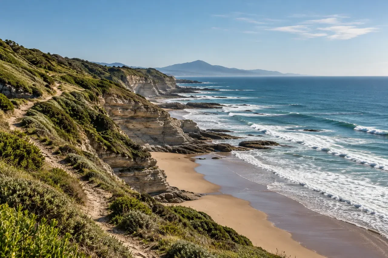 Location vacances Bidart avec vue sur la plage d'Erretegia et la côte basque
