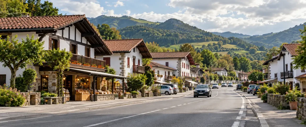 Zone commerciale de Dantxaria près d'Urdax