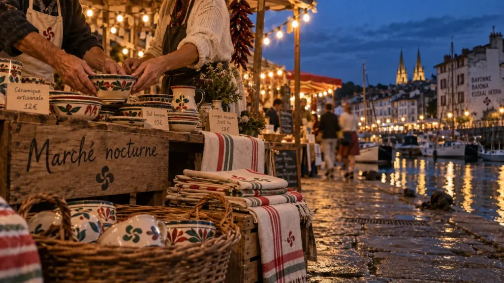 Marchés nocturnes au Pays basque : les lieux, horaires et ambiances à comparer