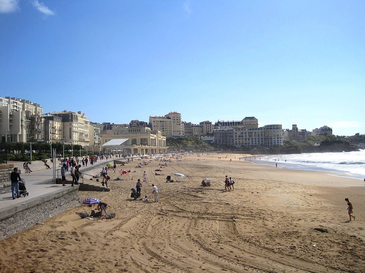 La Grande Plage et le casino municipal de Biarritz